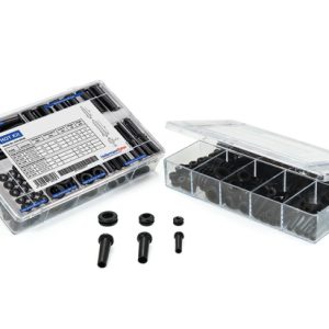 Product kit HV-Grommets-Series, black, 100pcs.
