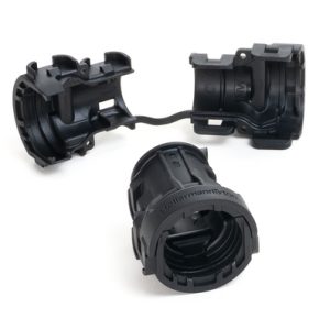 Backshell, 180?, nom?10mm, black, 1200pcs.
