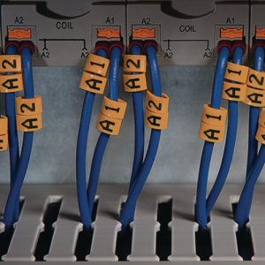 Cable marker, "O", ?2.6-3.5mm, yellow, bag=500pcs.