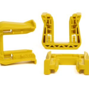 Fixing slider for connectors, T=3.0mm, yellow, 2000pcs.