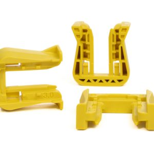 Fixing slider for connectors, T=3.0mm, yellow, 2000pcs.