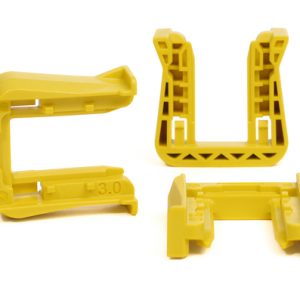 Fixing slider for connectors, T=3.0mm, yellow, 2000pcs.
