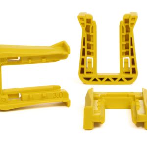 Fixing slider for connectors, T=3.0mm, yellow, 1500pcs.