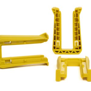 Fixing slider for connectors, T=3.0mm, yellow, 1200pcs.