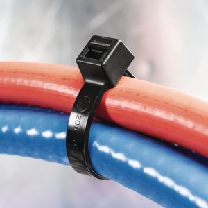 Cable tie inside serrated, 390x8.9mm, ?8.0-105mm, natural, 100pcs.