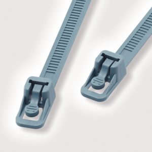 Cable tie inside serrated detectable, 203x7.4mm, ?5-45mm, blue, 100pcs.