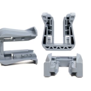 Fixing slider for connectors, T=3.5mm, grey, 2200pcs.