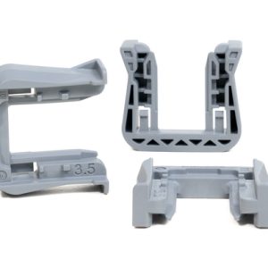 Fixing slider for connectors, T=3.5mm, grey, 2000pcs.