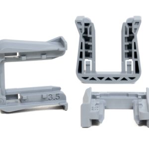 Fixing slider for connectors, T=3.5mm, grey, 2000pcs.