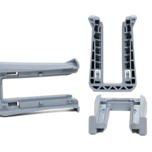 Fixing slider for connectors, T=3.5mm, grey, 1500pcs.