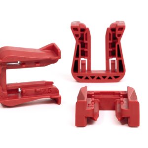 Fixing slider for connectors, T=2.5mm, red, 2200pcs.