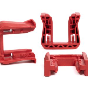 Fixing slider for connectors, T=2.5mm, red, 2000pcs.