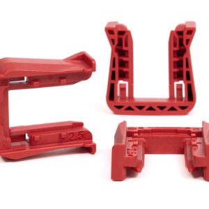 Fixing slider for connectors, T=2.5mm, red, 2000pcs.