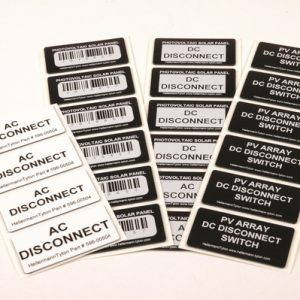 Label, weather resistant/chemical resistance, black, thermal transfer print, 11.4x27.0mm, 500pcs.