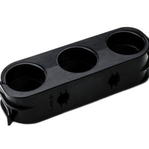 Cable tie mount with pipe/tube holder/for screw fixation, ?8.12 mm, black, 500pcs.