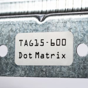 Label, white, dot-matrix print, 6.35x22.8mm, 5000pcs.