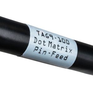 Cable label, self laminating, white/transparent, dot-matrix print, 19.05x48.0mm, H2=81.0mm, 2500pcs.