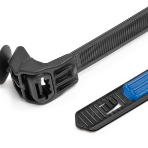 Fixing tie for hole (round), outside serrated, ⌀5.0-25.4mm, black, 250pcs.