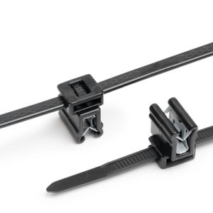 Fixing tie for edge, outside serrated, ⌀4.0-45.0mm, black, 500pcs.