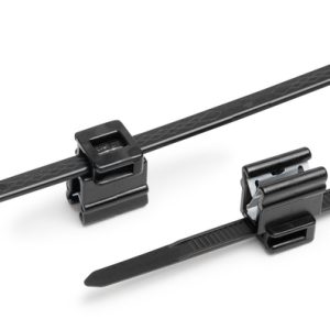 Fixing tie for edge, outside serrated, ⌀4.0-45.0mm, black, 500pcs.