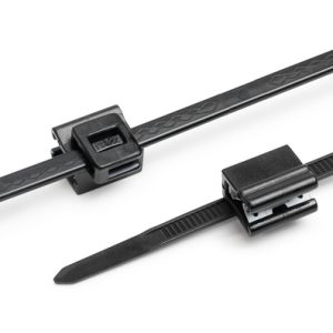 Fixing tie for edge, outside serrated, ⌀4.0-45.0mm, black, 500pcs.