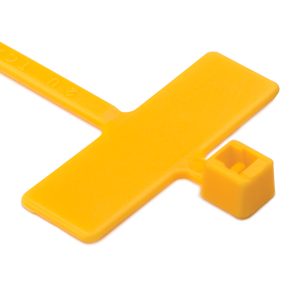 Identification cable tie tamper-evident, 100.0x25.0mm, ⌀4.8-19.0mm, orange, 100pcs.