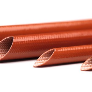 Glassfibre silicon rubber sleeving, nom?0.5mm, -60 ?C to +250 ?C, 1.5kV/mm, red, 200m