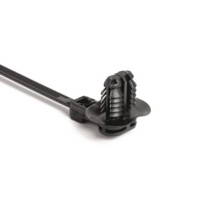 Fixing tie for hole (oval), ⌀2.0-50.0mm, black, 100pcs.