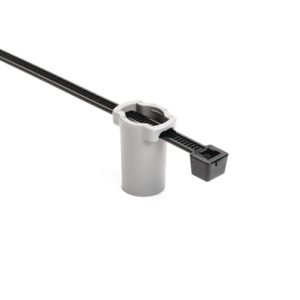 Fixing tie for stud, ?4.0-50.0mm, black/grey, 2000pcs.