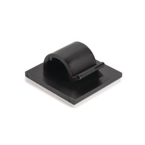Cable clip for adhesive use/with pipe/tube holder, Dmax=8.0mm