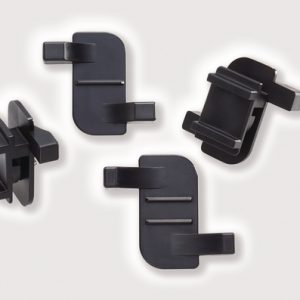 Cable tie mount, Wmax=12.7mm, black, 50pcs.