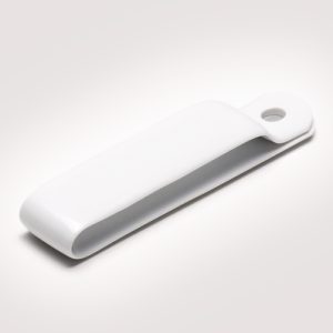 P-clamp closed, ⌀4.7 mm, white, 100pcs.
