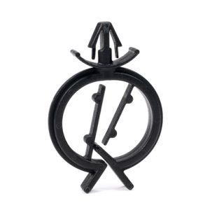 Cable clip for hole (round), T=0.7 - 2.6mm, ⌀4.7 - 5.2 mm, Dmax=12.0mm