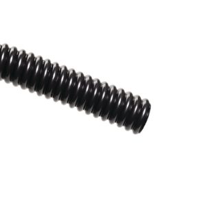 Corrugated tubing, high temperature resistant, nom?16.0mm, OD=21.26mm, ID=16.23mm, black, 25.0m