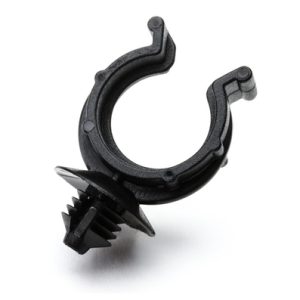 Corrugated tube clip for hole (round), nom⌀13.0mm, black, 500pcs.