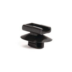 Connector clip for hole (oval), black, 7000pcs.