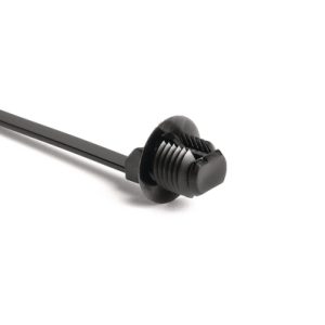 Fixing tie for hole (round), outside serrated, ⌀1.6-30.0mm, black, 1000pcs.