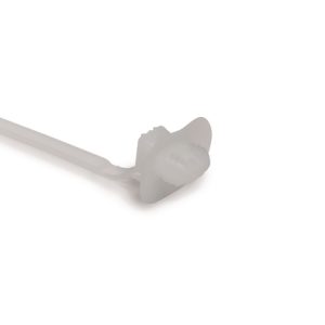 Fixing tie for hole (oval), outside serrated, ⌀1.0-33.0mm, natural, 500pcs.