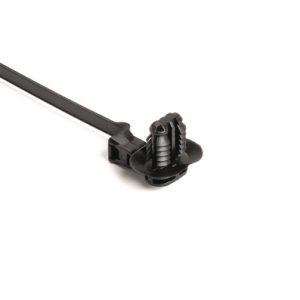 Fixing tie for hole (oval), outside serrated, ⌀1.8-50.0mm, black, 2500pcs.