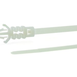 Fixing tie for hole (round), inside serrated, ⌀1.6-25.0mm, natural, 1000pcs.