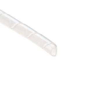 Spiral wrap, nom⌀6.35mm, ⌀4.75-50.8mm, -267 ⌀C to +260 ⌀C, natural, 30.48m