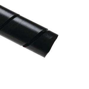 Spiral wrap, nom⌀12.7mm, ⌀9.52-102.0mm, -20 ⌀C to +80 ⌀C, black, 30.48m