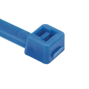 Cable tie inside serrated, 150.0x3.5mm, ?3.0-36.0mm, blue, 100pcs.