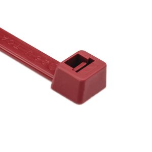 Cable tie inside serrated, 387.0x7.6mm, ?5.0-105.0mm, red, 500pcs.