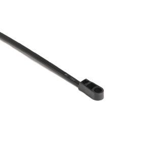 Fixing tie for screw fixation, inside serrated, ⌀1.5-45.0mm, black, 100pcs.