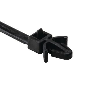 Fixing tie for hole (round), inside serrated, ⌀6.0-50.0mm, black, 1000pcs.