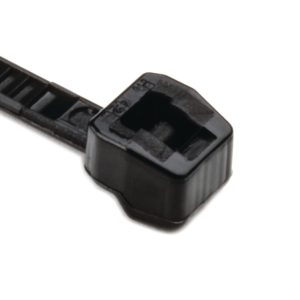 Cable tie outside serrated, 100.0x2.5mm, ?1.6-20.0mm, black, 500pcs.