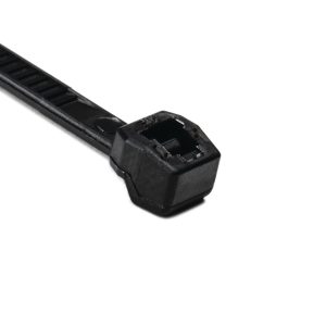 Cable tie outside serrated, 145.0x3.4mm, ?1.6-35.0mm, black, 100pcs.