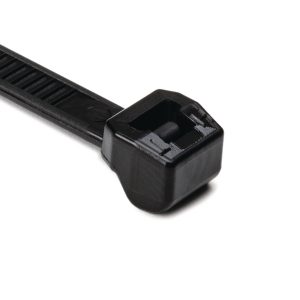 Cable tie outside serrated, 384.0x4.6mm, ?1.6-110.0mm, black, 100pcs.