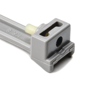Cable tie not serrated vibration absorbing, 337.0x8.0mm, ?8.0-86.0mm, grey, 50pcs.